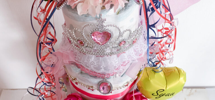 特大サイズ　姫系おむつケーキ